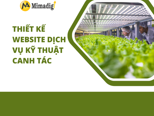 Thiết kế website dịch vụ kỹ thuật canh tác