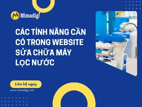 Thiết kế website sửa chữa máy lọc nước