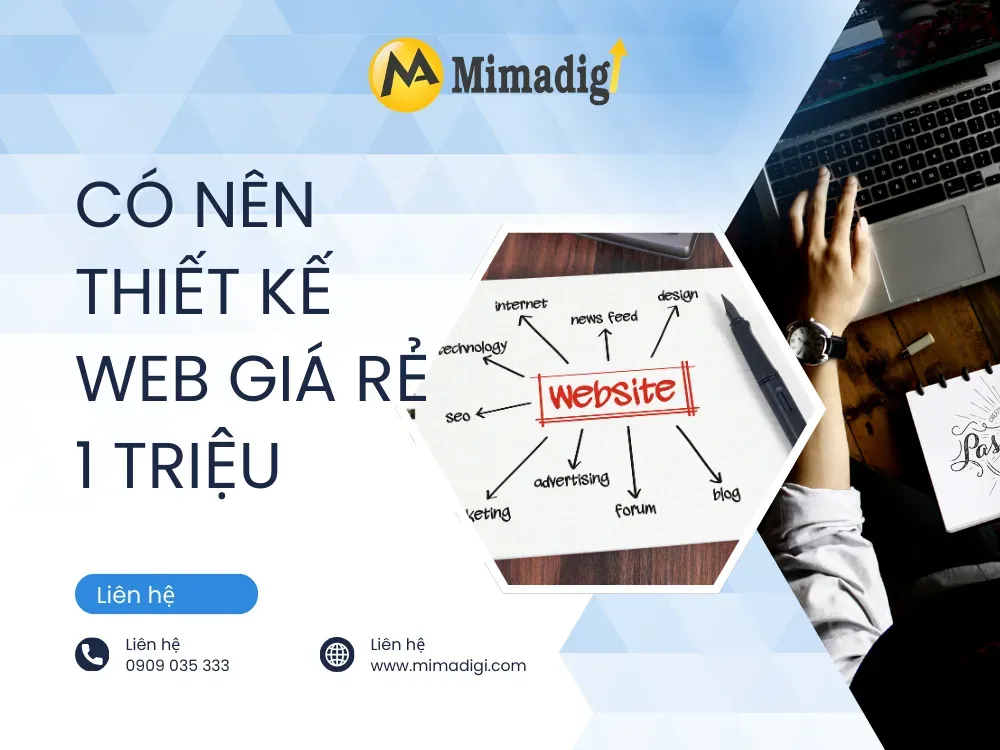 Có nên thiết kế web giá rẻ 1 triệu?