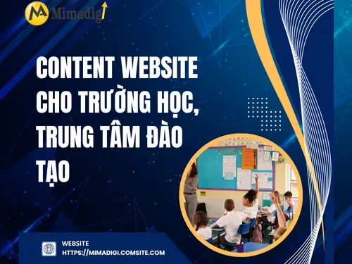 Content website cho trường học, trung tâm đào tạo