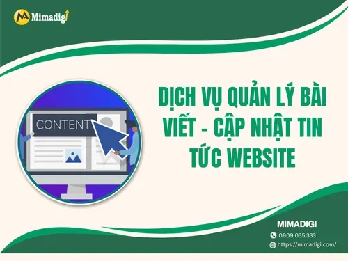 Dịch vụ quản lý bài viết – Cập nhật tin tức website