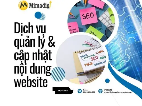 Dịch vụ quản lý &amp; cập nhật nội dung website
