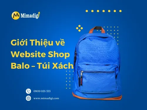 Thiết kế website shop balo – túi xách