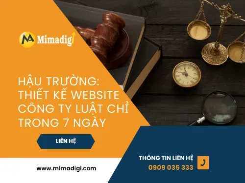 Hậu trường: Thiết kế website công ty luật chỉ trong 7 ngày