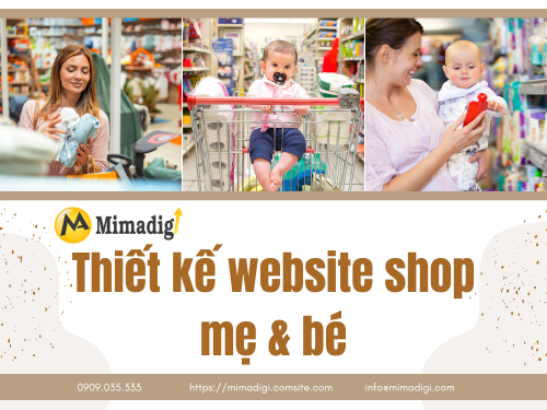 Thiết kế website shop mẹ & bé