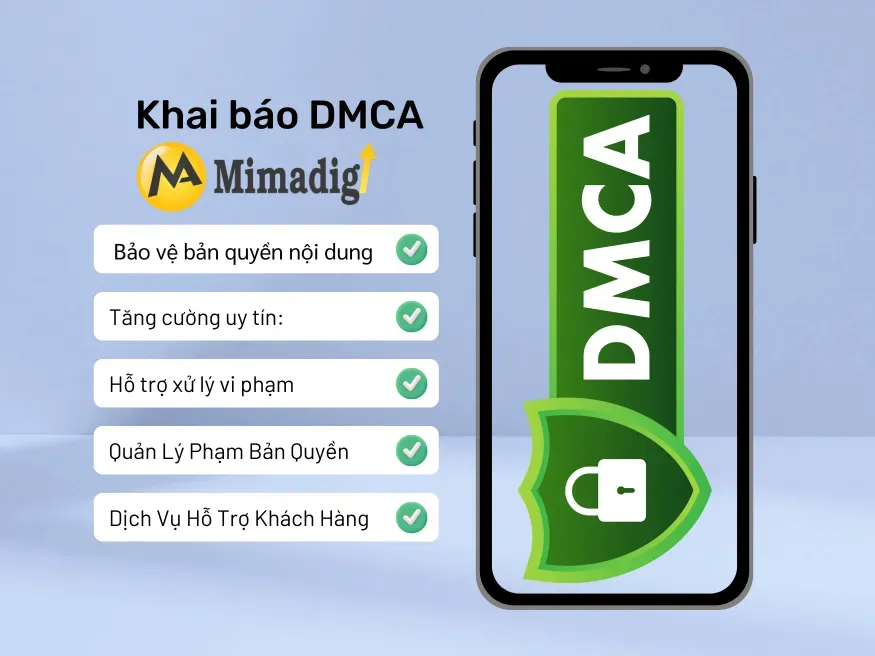 Cách Khai Báo DMCA Của Website - Bảo Vệ Bản Quyền Website