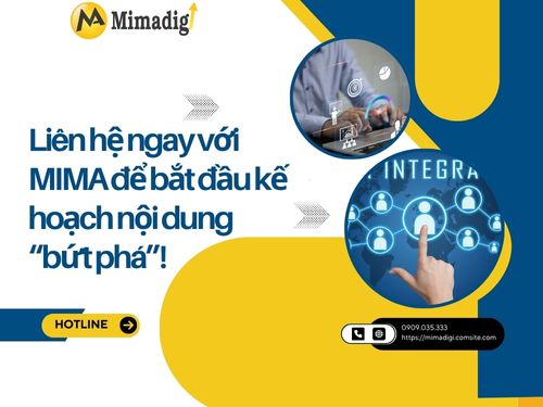Dịch vụ lên kế hoạch nội dung theo tháng của mimadigi