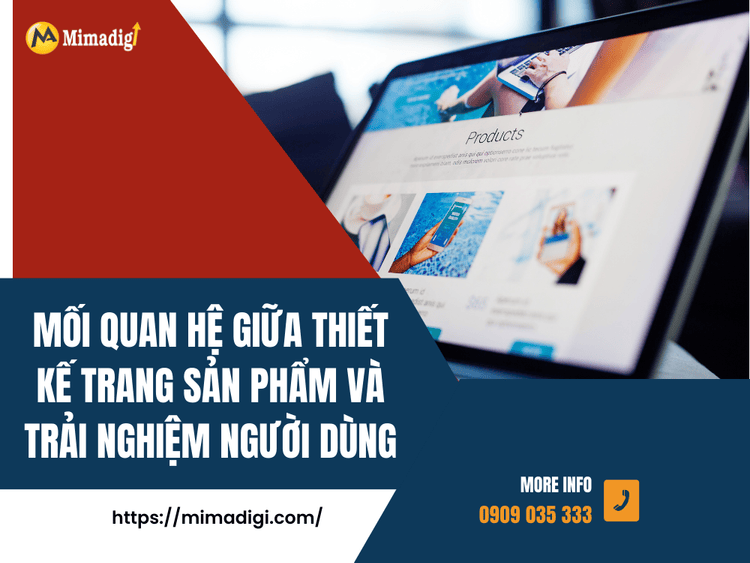 Mối quan hệ giữa thiết kế trang sản phẩm và trải nghiệm người dùng tại MIMA