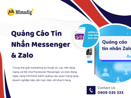 Quảng cáo tin nhắn Messenger &amp; Zalo
