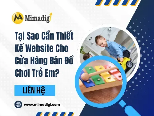 Thiết kế website bán đồ chơi trẻ em tại Long An