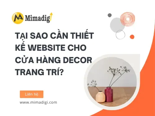 Thiết kế website bán đồ decor trang trí tại Bình Dương