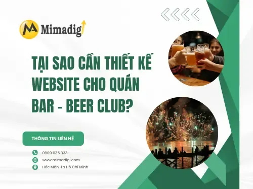Thiết kế website quán bar – beer club