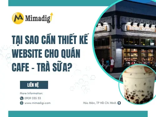 Thiết kế website quán cafe – trà sữa
