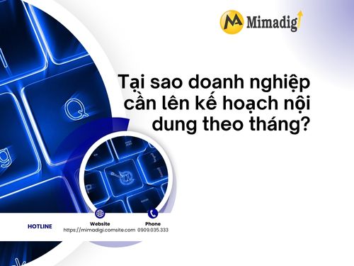 Dịch vụ lên kế hoạch nội dung theo tháng của mimadigi
