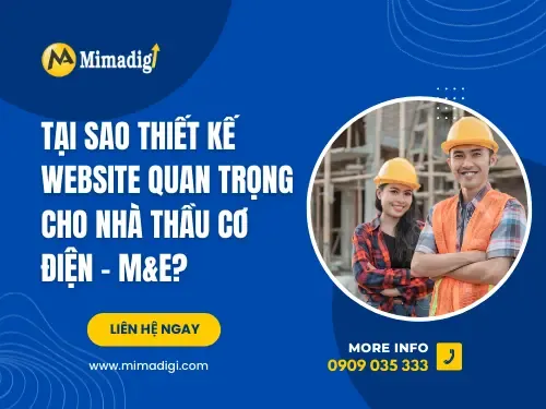 Thiết kế website nhà thầu cơ điện – M&E