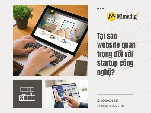 Thiết kế website công ty startup công nghệ