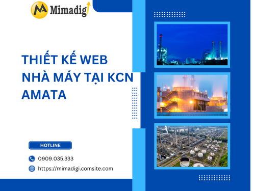 Thiết kế web nhà máy tại KCN Amata
