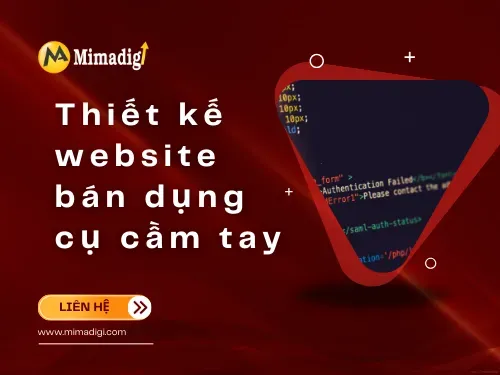 Thiết kế website bán dụng cụ cầm tay