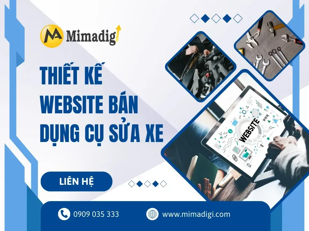 Thiết kế website bán dụng cụ sửa xe
