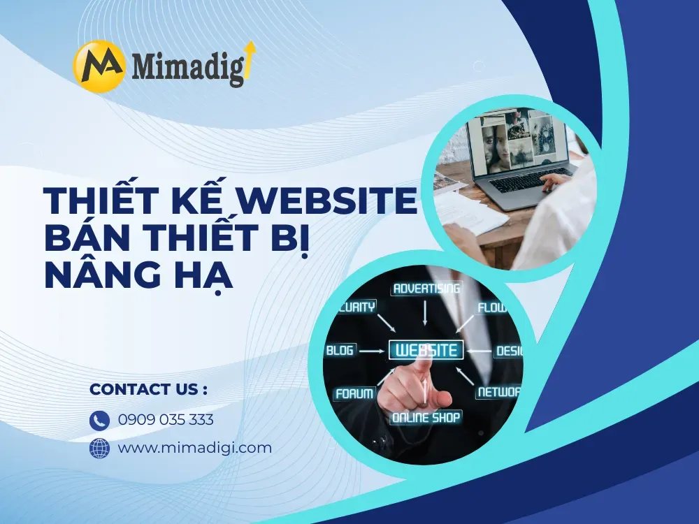 Thiết kế website bán thiết bị nâng hạ