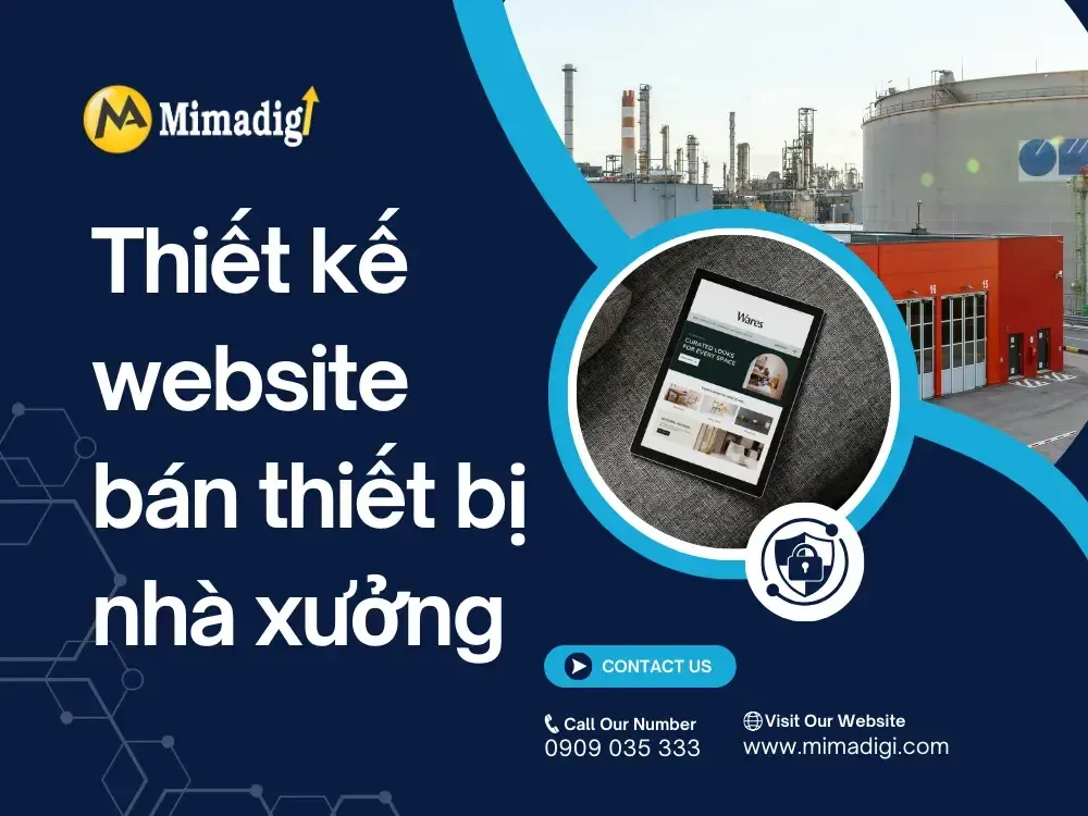 Thiết kế website bán thiết bị nhà xưởng