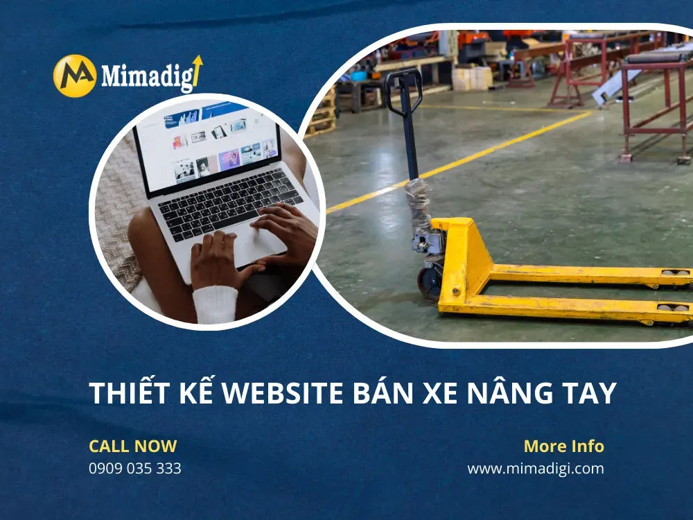 Thiết kế website bán xe nâng tay