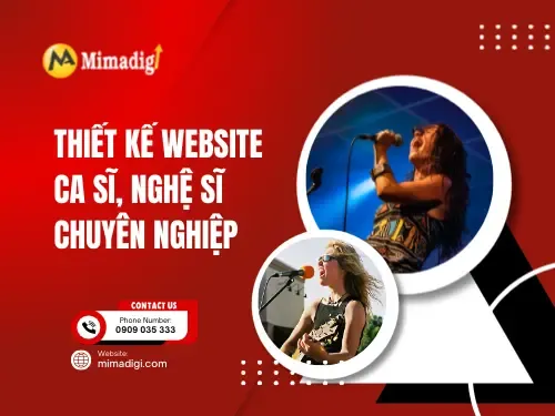 Thiết kế website ca sĩ - nghệ sĩ chuyên nghiệp