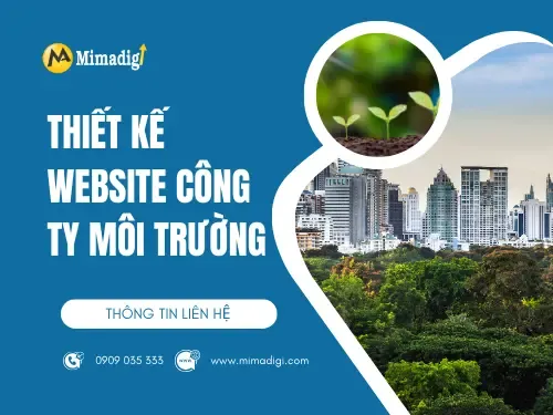 Thiết kế website công ty môi trường