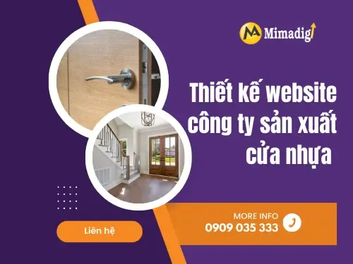 Thiết kế website công ty sản xuất cửa nhựa