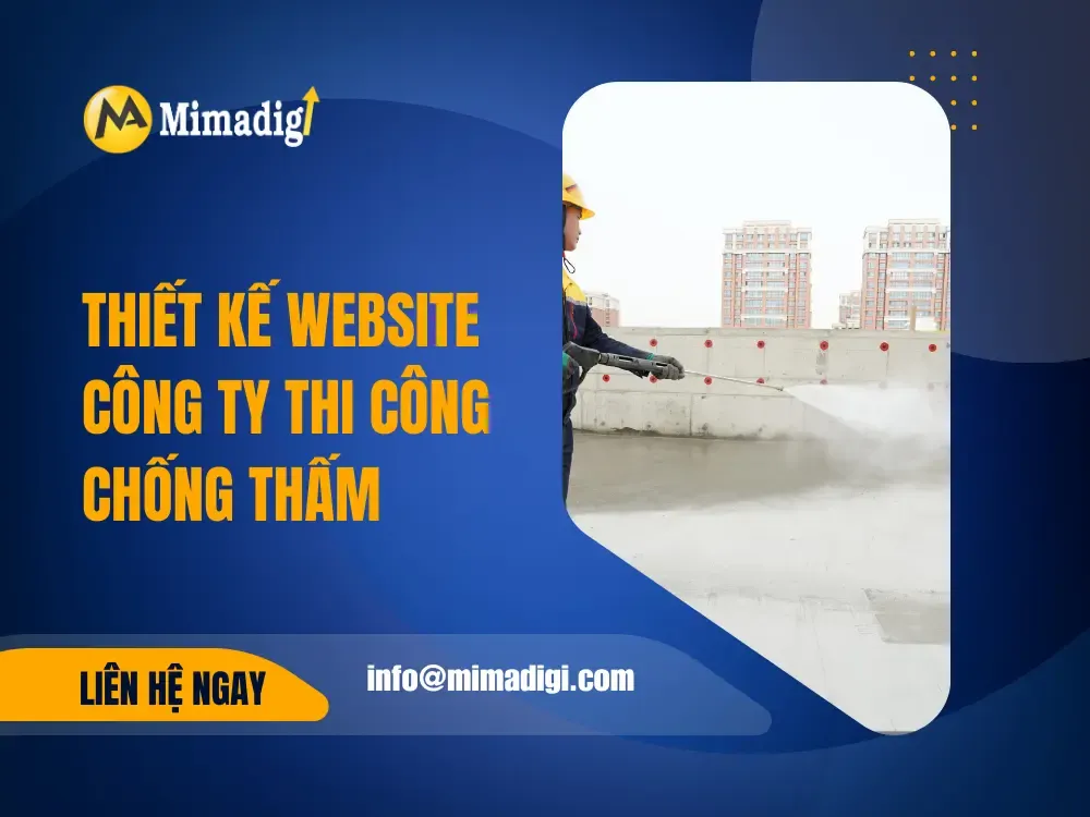 Thiết kế website công ty thi công chống thấm
