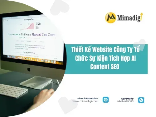 Thiết kế website công ty tổ chức sự kiện tích hợp AI content seo