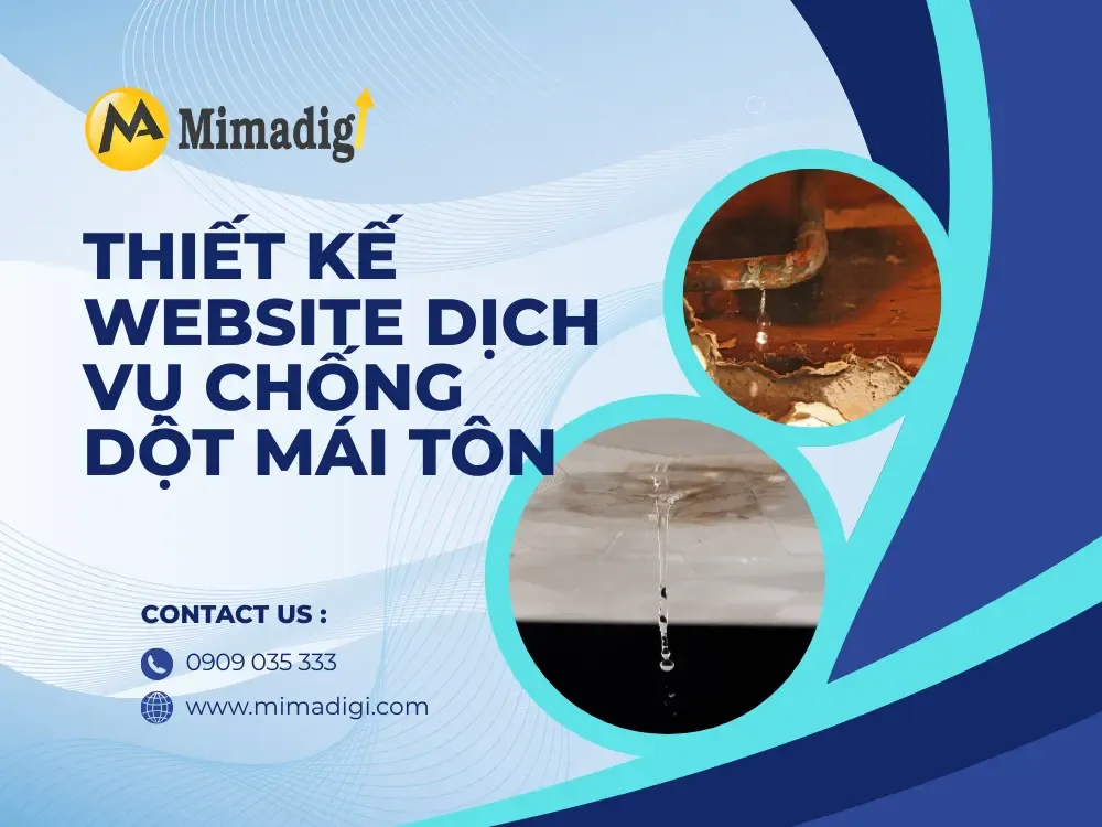 Thiết kế website dịch vụ chống dột mái tôn