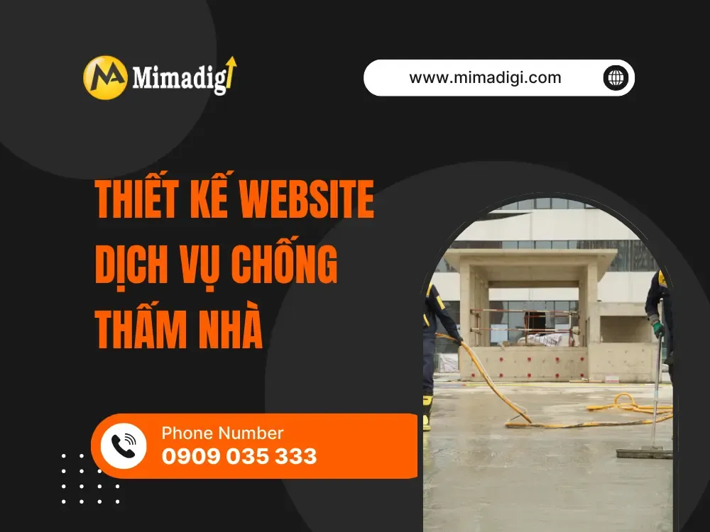 Thiết kế website dịch vụ chống thấm nhà