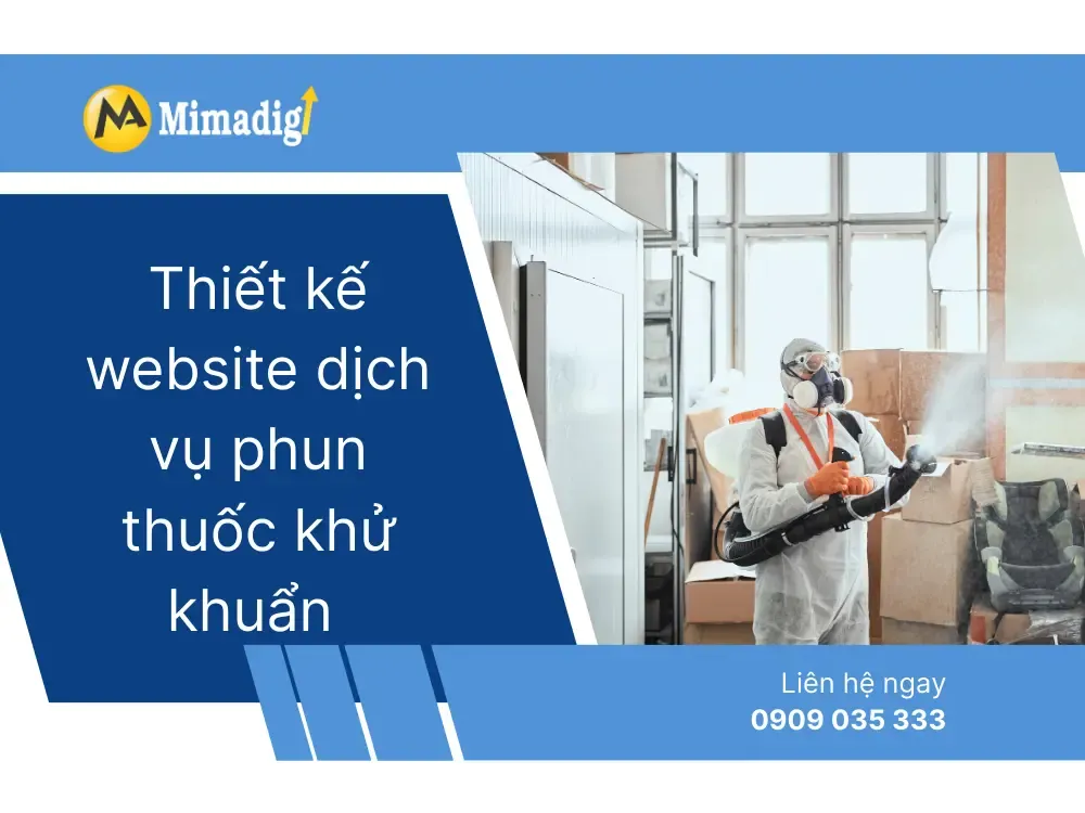 Thiết kế website dịch vụ phun thuốc khử khuẩn
