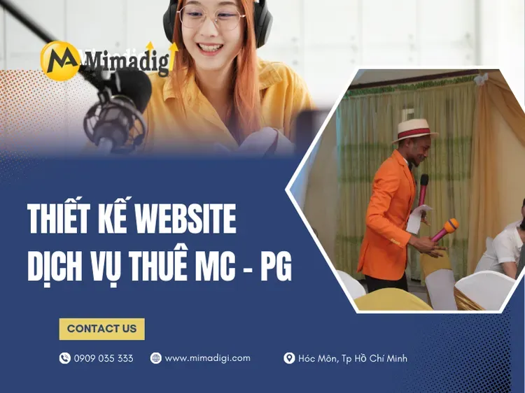 Thiết kế website dịch vụ thuê MC - PG