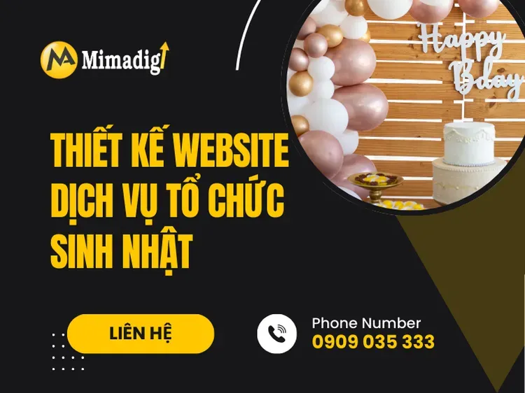 Thiết kế website dịch vụ tổ chức sinh nhật