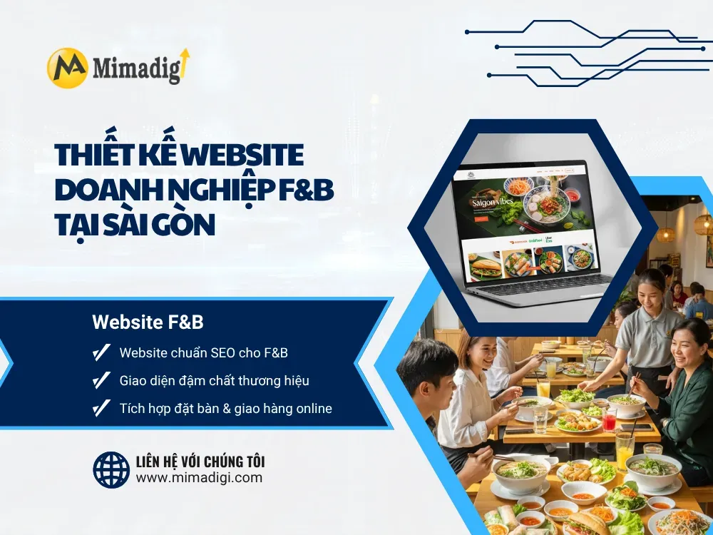 Thiết kế website doanh nghiệp F&B tại Sài Gòn