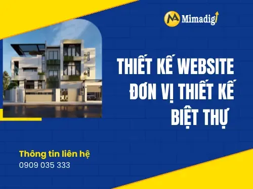 Thiết kế website đơn vị thiết kế biệt thự