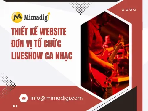 Thiết kế website đơn vị tổ chức liveshow ca nhạc