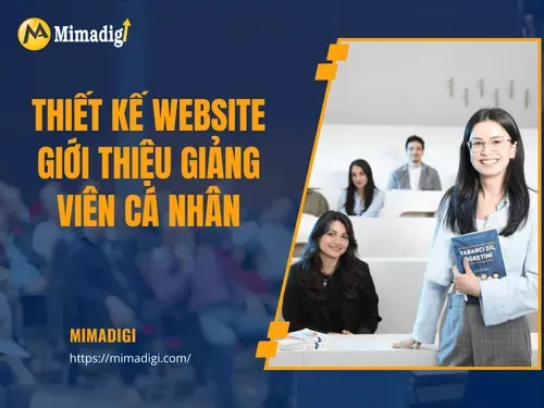 Thiết kế website giới thiệu giảng viên cá nhân