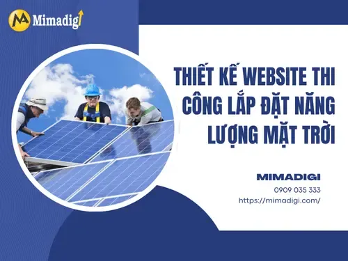 Thiết kế website thi công lắp đặt năng lượng mặt trời