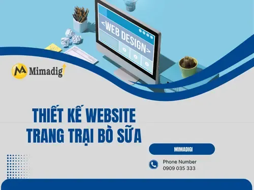 Thiết kế website trang trại nuôi bò sữa