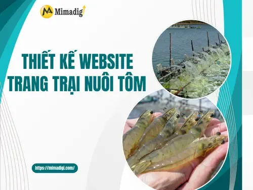 Thiết kế website trang trại nuôi tôm