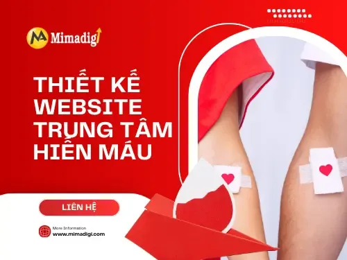 Thiết kế website trung tâm hiến máu