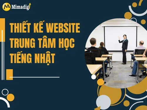 Thiết kế website trung tâm học tiếng Nhật