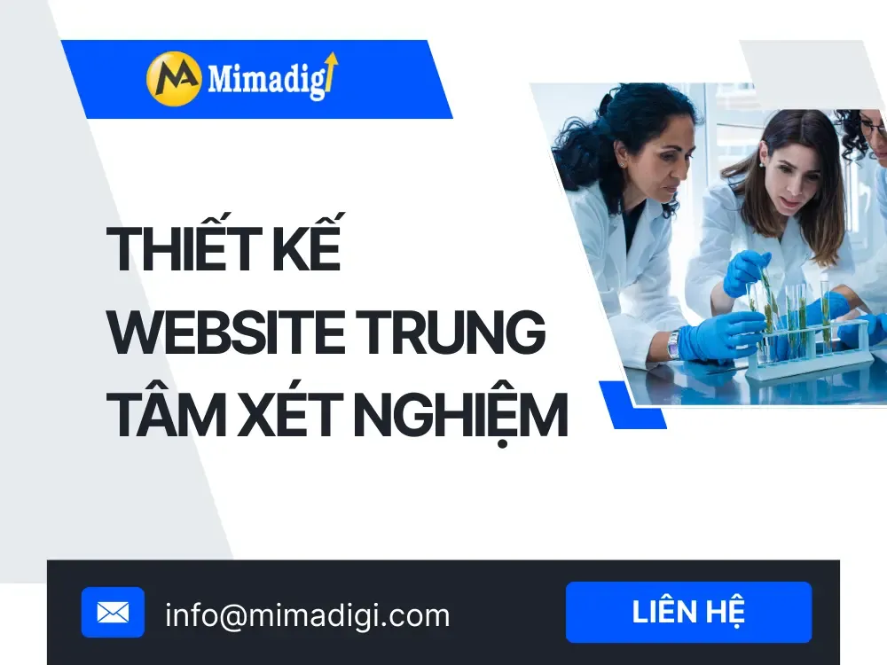 Thiết kế website trung tâm xét nghiệm