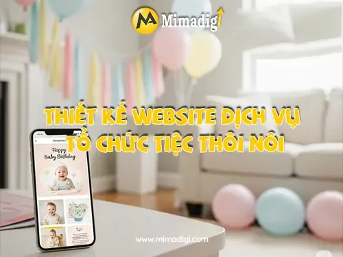 Thiết kế website dịch vụ tổ chức tiệc thôi nôi