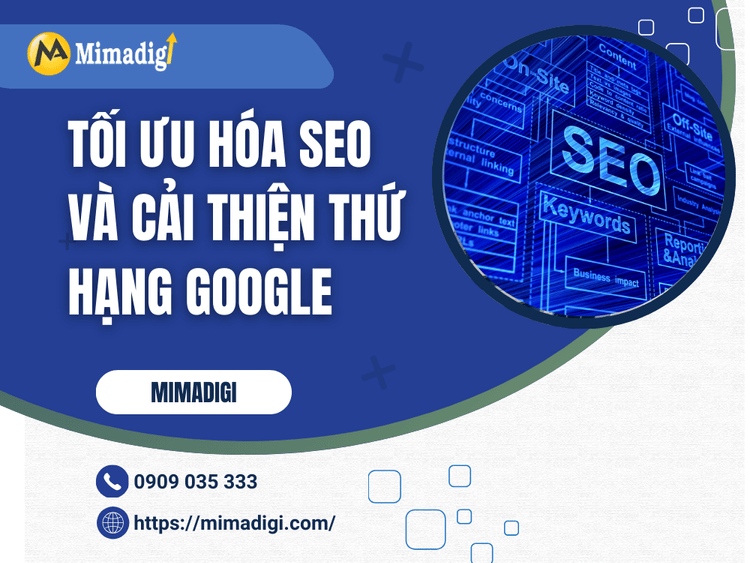 Tối ưu hóa SEO và cải thiện thứ hạng Google tại MIMA