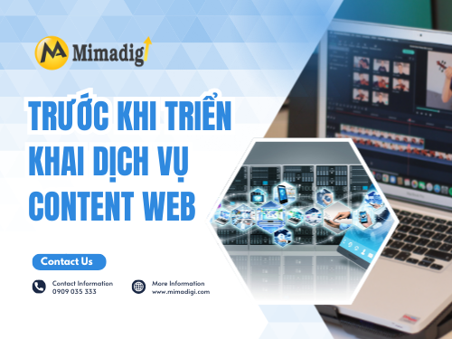 Trước &amp; sau khi triển khai dịch vụ content web