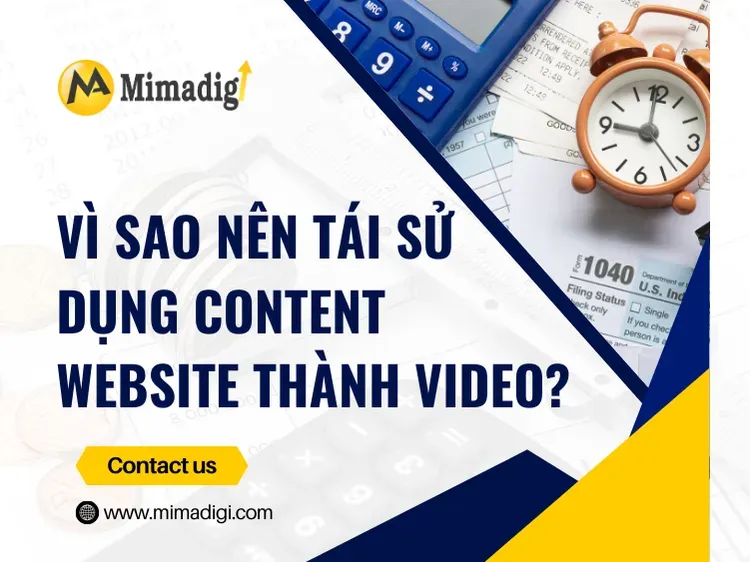 Tái sử dụng content website thành video Tiktok/Youtube